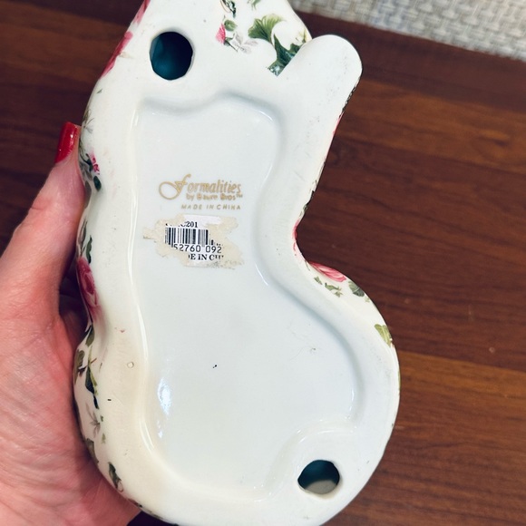 🌟4xHP🌟VTG Porcelain Sleeping Pink Chintz Cat Figurine Formalities Baum Brothers - Picture 6 of 7